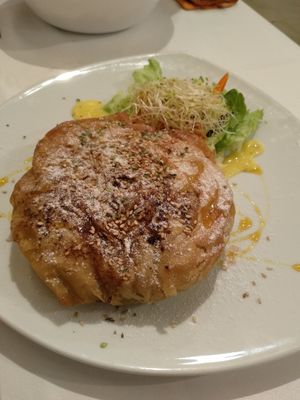 Pastela vegana at EcoCentro in Madrid