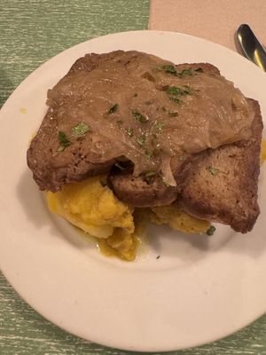 Seitan  and mash   at EcoCentro in Madrid