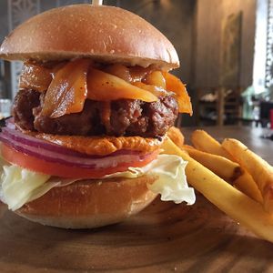 Beyond burger (lunch) at Monk's Butcher - Itaewon in Seoul