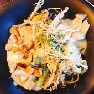 Cashew cream mushroom pasta at Monk's Butcher - Itaewon in Seoul