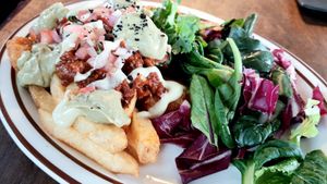 Chili con Carne and French Fries - close-up at Monk's Butcher - Itaewon in Seoul