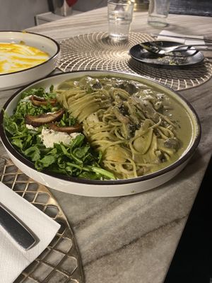 Parsley pasta  at Monk's Butcher - Itaewon in Seoul