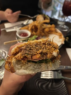 Burger  at Monk's Butcher - Itaewon in Seoul