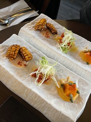 2022 christmas dinner course - appetizers   at Monk's Butcher - Itaewon in Seoul