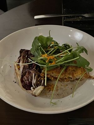 2022 christmas dinner course - calzone  at Monk's Butcher - Itaewon in Seoul