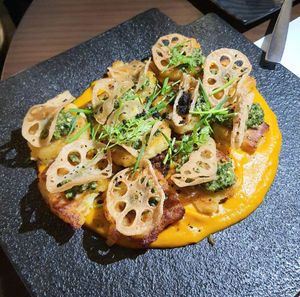 hand-made gnocchi with vegan beef crumbles at Monk's Butcher - Itaewon in Seoul