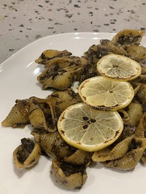 Lemon black pasta. My kind of style. Loved it and ordered one more dish.  at Monk's Butcher - Itaewon in Seoul