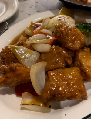 Orange chicken  at Monk's Butcher - Itaewon in Seoul