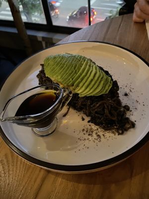 Seaweed and avocado pasta  at Monk's Butcher - Itaewon in Seoul