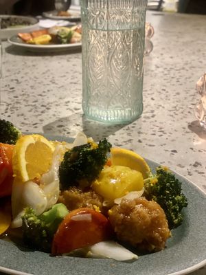 Tofu Orange Chicken  at Monk's Butcher - Itaewon in Seoul