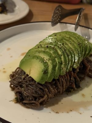 Avocado Gim Pesto Soba   at Monk's Butcher - Itaewon in Seoul