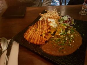 super yummy vegan katsu curry  at Monk's Butcher - Itaewon in Seoul