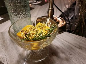 vegan pumpkin icecream (not on the menu yet. r&d in progress) at Monk's Butcher - Itaewon in Seoul