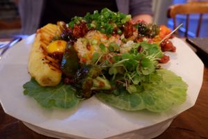 "Chicken"-dish. at Monk's Butcher - Itaewon in Seoul