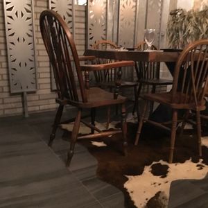 Don’t worry. Fake animal rug. =) at Monk's Butcher - Itaewon in Seoul