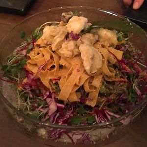 Noodle and Dried tofu noodle Salad at Monk's Butcher - Itaewon in Seoul