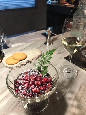 Vegan chocolate mousse  at Monk's Butcher - Itaewon in Seoul