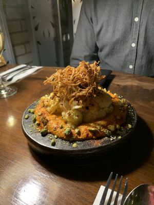 Cauliflower steak at Monk's Butcher - Itaewon in Seoul