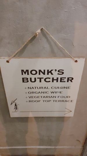 Entrance at Monk's Butcher - Itaewon in Seoul