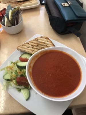 Really lovely cafe tucked away in Dingwall. The girl who served me was knowledgable of vegan options and there was also a vegan special on the menu. at The Courtyard Cafe & Cakery in Dingwall