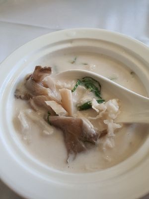 Coconut milk base Tom Yum Soup at Sabai Fine Thai in Central Singapore