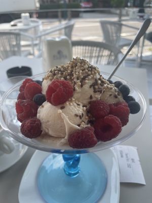 Vegan 🌱 hazelnut  at Bar Gelateria Flora in Riva Del Garda