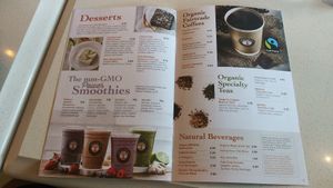 Menu at Copper Branch in Barrie