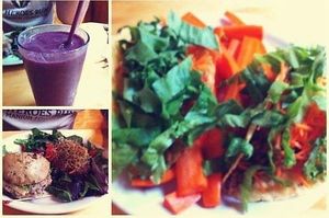 Tempeh Tacos at The Earth Cafe and Deli in Norman