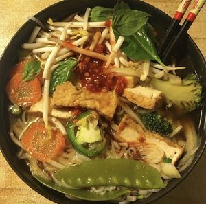 Special Vegan Pho that I got for takeout (a personal favorite at Vo’s).   at Vo's Vietnamese Restaurant in Minneapolis