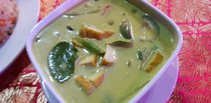 Tofu Green Curry at Little Jamaica Bar & Restaurant in Krabi