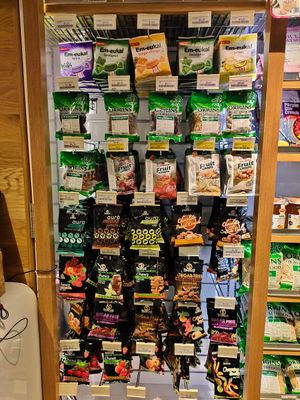 Variety of healthy food and drinks at Tan Tock Seng Medical Centre in Central Singapore