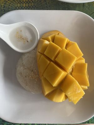 Mango sticky rice  at Coconut Garden in Phuket