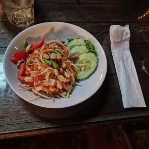 Papaya salad at Coconut Garden in Phuket
