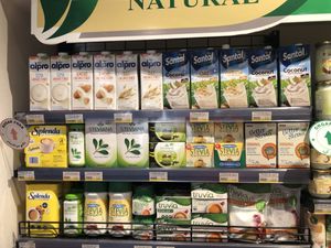 Vegan milks  at Wheatfields in Abu Dhabi