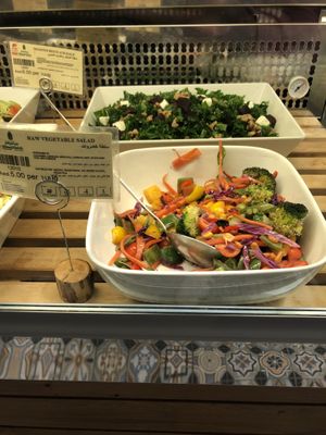 Raw veg salad  at Wheatfields in Abu Dhabi