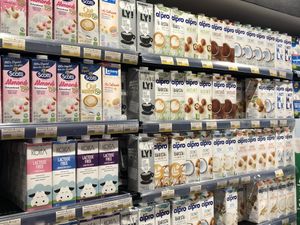 More vegan milks  at Wheatfields in Abu Dhabi