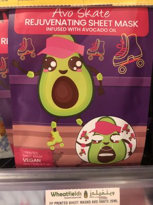 Vegan face mask  at Wheatfields in Abu Dhabi