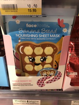 Vegan eye patches  at Wheatfields in Abu Dhabi