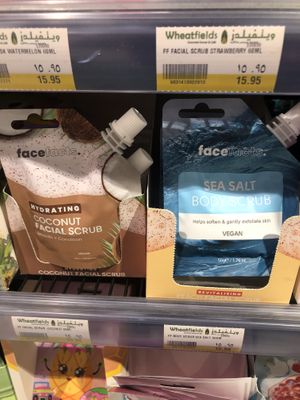 Vegan face and body scrubs  at Wheatfields in Abu Dhabi