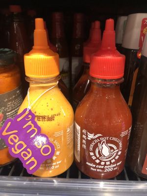 Vegan sriracha mayo   at Wheatfields in Abu Dhabi