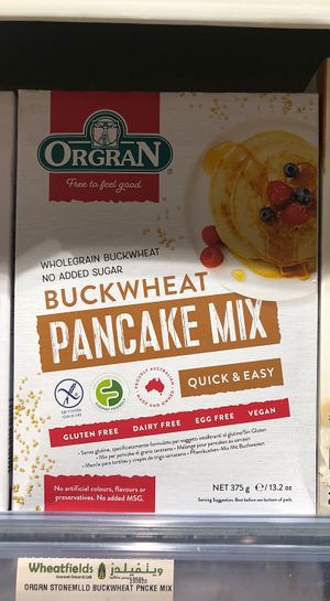 Pancake mix  at Wheatfields in Abu Dhabi