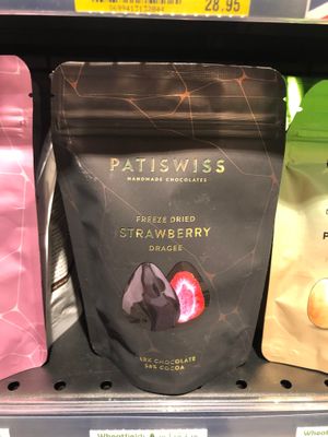 Dark chocolate freeze dried strawberries  at Wheatfields in Abu Dhabi