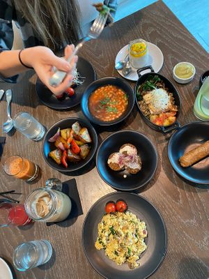 All you can eat vegan breakfast  at Café 302 in Abu Dhabi