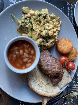 Vegan English breakfast   at Café 302 in Abu Dhabi