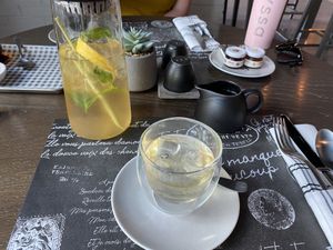 Iced tea  at Café 302 in Abu Dhabi