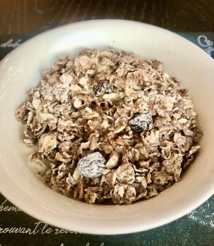 Coconut muesli   at Café 302 in Abu Dhabi