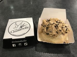 Maple and cookie dough  at Cinnaholic in Boca Raton