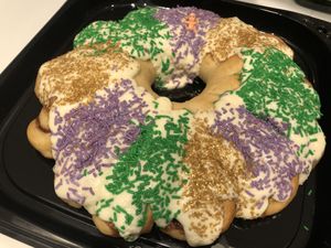 Vegan King Cake! at Cinnaholic in Boca Raton
