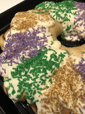 Vegan King Cake!  at Cinnaholic in Boca Raton