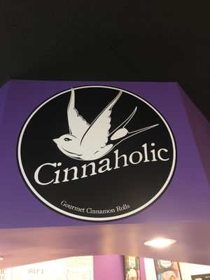 Cinnaholic sign at Cinnaholic in Boca Raton